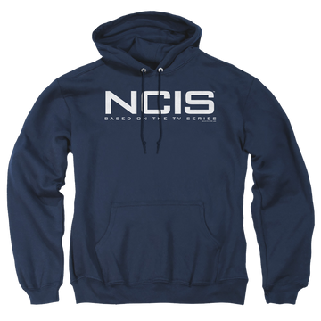 Navy pullover hoodie with NCIS Logo graphic