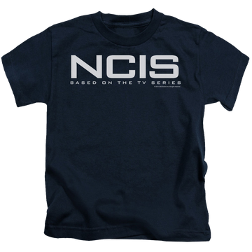 Navy kid's t-shirt for ages 4 to 7 with NCIS Logo graphic
