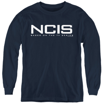 Navy youth long sleeve t-shirt with NCIS Logo graphic