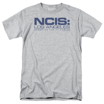 Athletic heather men's regular fit t-shirt with NCIS Los Angeles Logo graphic