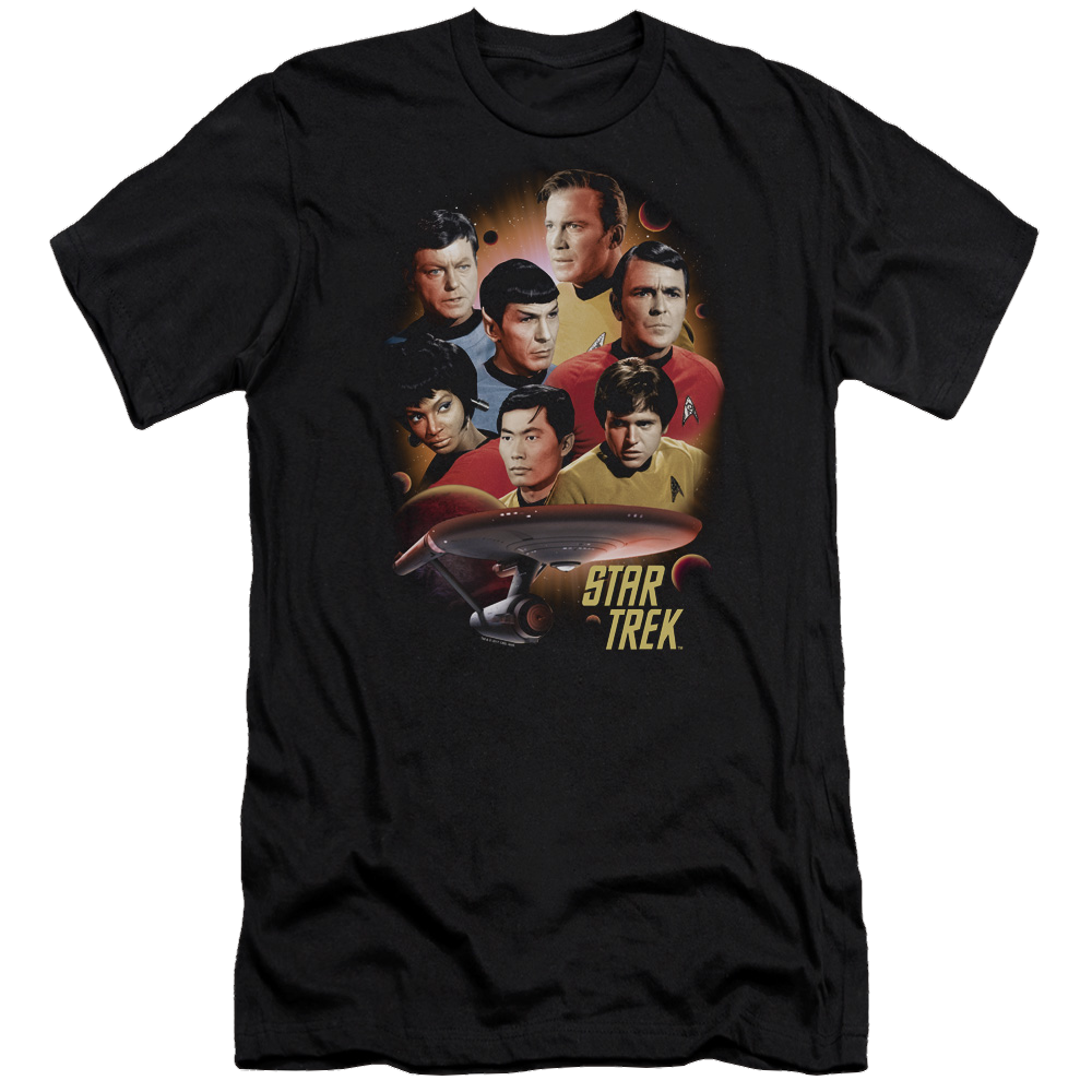 Star Trek Heart Of The Enterprise Premium Adult Slim Fit T-Shirt Men's Premium Slim Fit T-Shirt Star Trek   