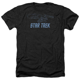 Star Trek Enterprise Outline Men's Heather T-Shirt Men's Heather T-Shirt Star Trek   