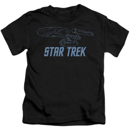 Star Trek Enterprise Outline Kid's T-Shirt (Ages 4-7) Kid's T-Shirt (Ages 4-7) Star Trek   