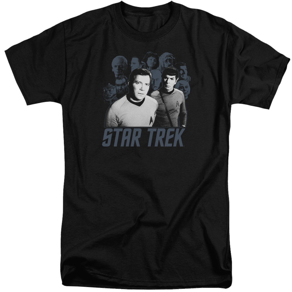 Star Trek Kirk Spock And Company Men's Tall Fit T-Shirt Men's Tall Fit T-Shirt Star Trek   