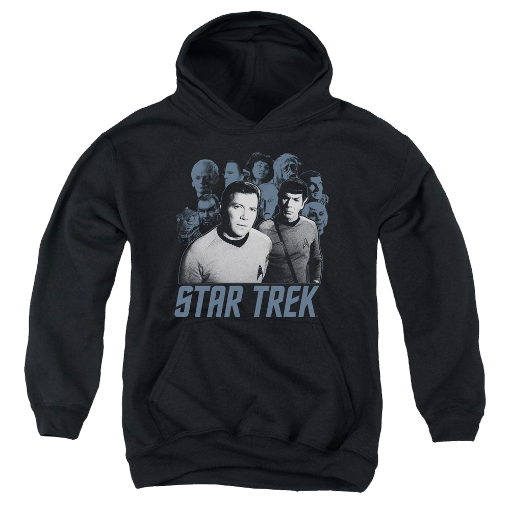 Star Trek The Original Series Kirk Spock And Company - Youth Hoodie Youth Hoodie (Ages 8-12) Star Trek   