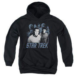 Star Trek The Original Series Kirk Spock And Company - Youth Hoodie Youth Hoodie (Ages 8-12) Star Trek   