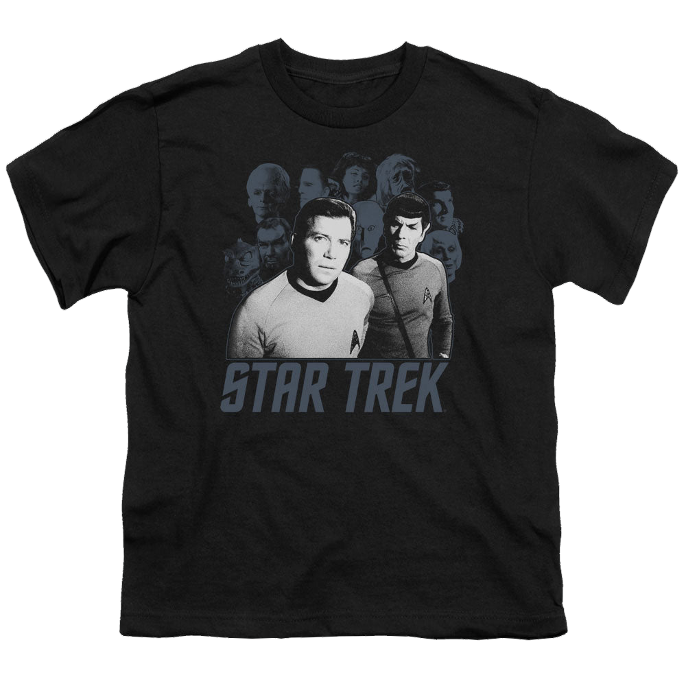 Star Trek The Original Series Kirk Spock And Company - Youth T-Shirt Youth T-Shirt (Ages 8-12) Star Trek   