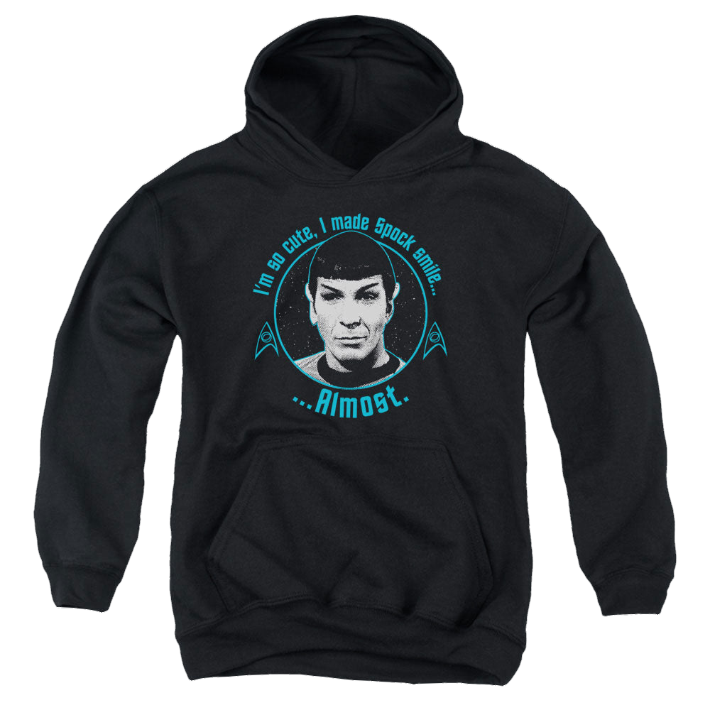 Star Trek The Original Series Almost Smile - Youth Hoodie Youth Hoodie (Ages 8-12) Star Trek   