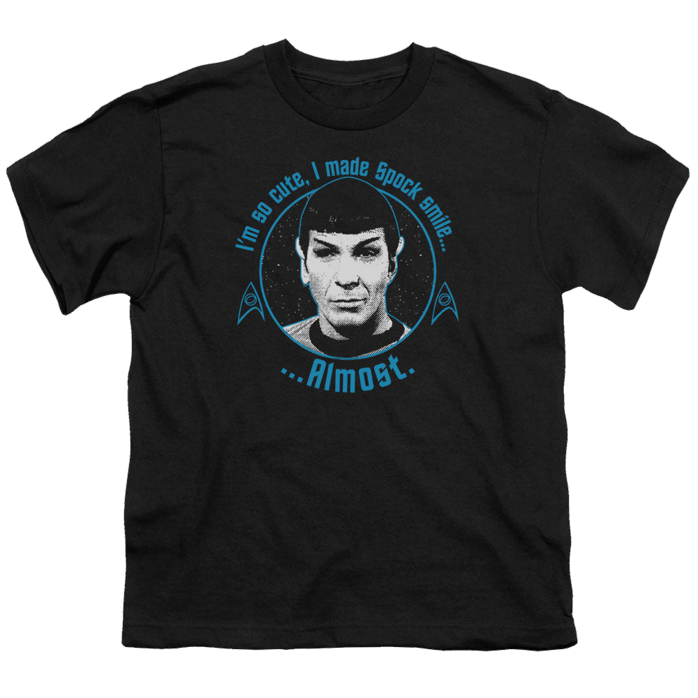Star Trek The Original Series Almost Smile - Youth T-Shirt Youth T-Shirt (Ages 8-12) Star Trek   