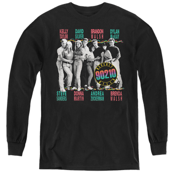 Black youth long sleeve t-shirt with Beverly Hills 90210 We Got It graphic