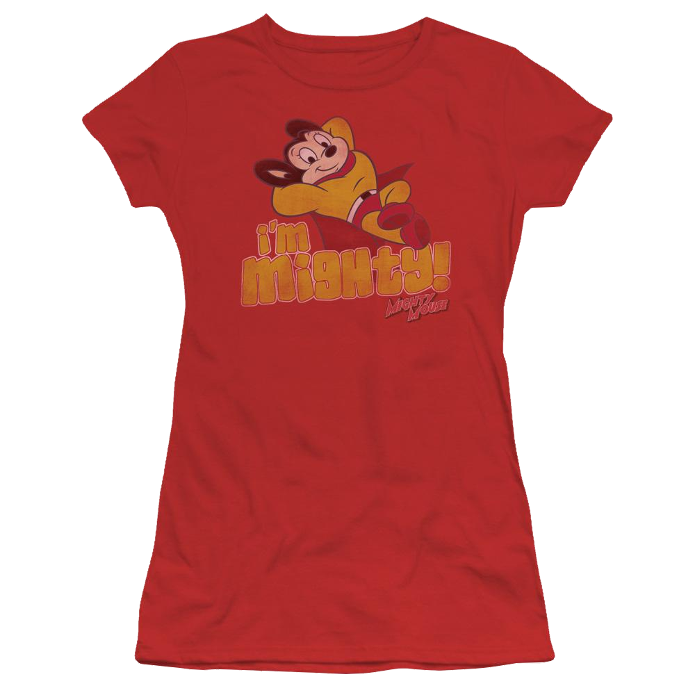 Mighty Mouse Im Mighty Juniors T-Shirt Juniors T-Shirt Mighty Mouse   