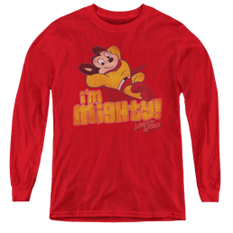 Mighty Mouse Im Mighty - Youth Long Sleeve T-Shirt Youth Long Sleeve T-Shirt Mighty Mouse   