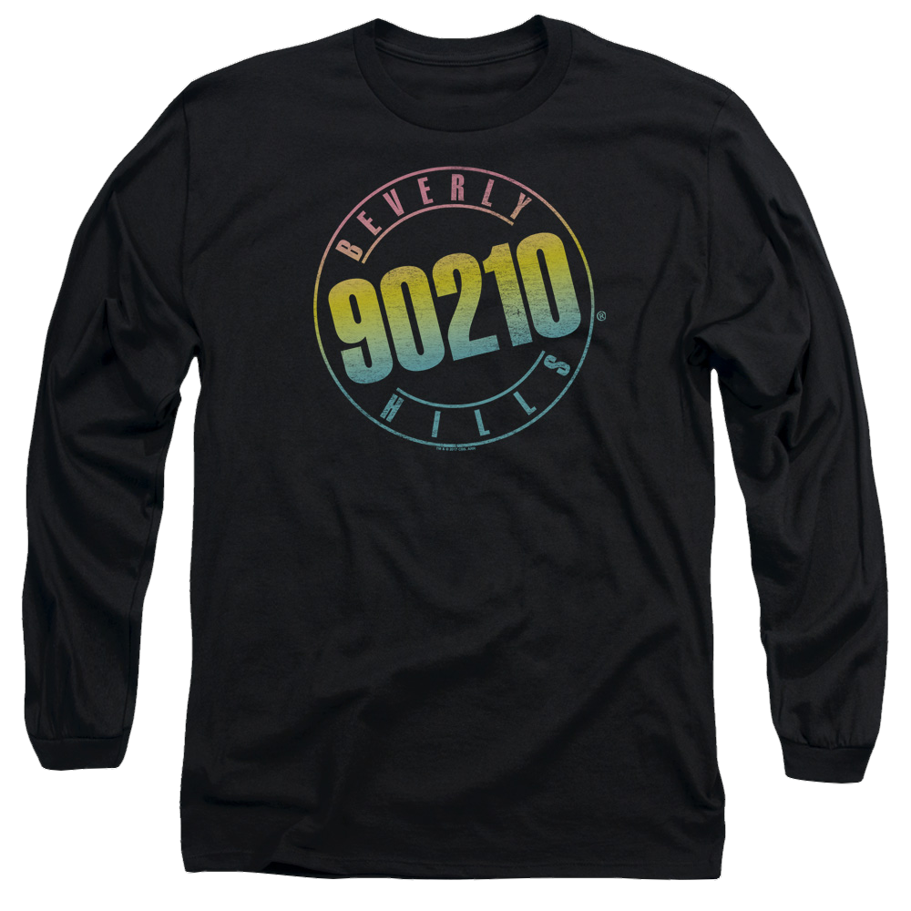 Beverly Hills 90210 Color Blend Logo - Men's Long Sleeve T-Shirt Men's Long Sleeve T-Shirt Beverly Hills 90210   