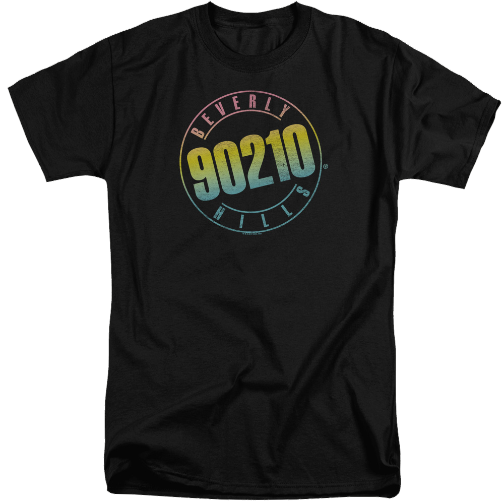 Beverly Hills 90210 Color Blend Logo - Men's Tall Fit T-Shirt Men's Tall Fit T-Shirt Beverly Hills 90210   