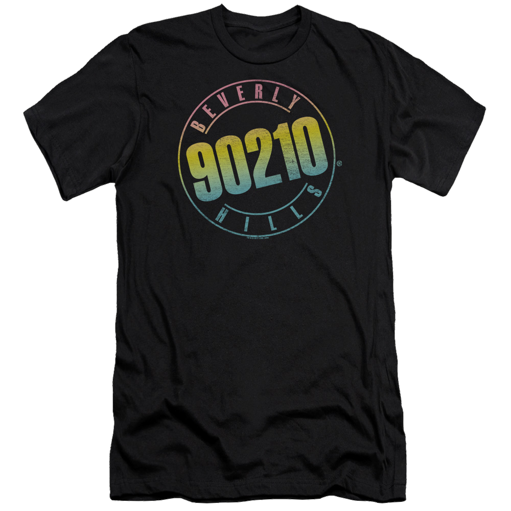 Beverly Hills 90210 Color Blend Logo - Men's Premium Slim Fit T-Shirt Men's Premium Slim Fit T-Shirt Beverly Hills 90210   