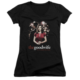Good Wife, The Bad Press - Juniors V-Neck T-Shirt Juniors V-Neck T-Shirt The Good Wife   