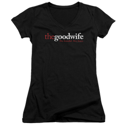 Good Wife, The Logo - Juniors V-Neck T-Shirt Juniors V-Neck T-Shirt The Good Wife   