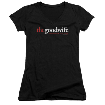 Good Wife, The Logo - Juniors V-Neck T-Shirt Juniors V-Neck T-Shirt The Good Wife   