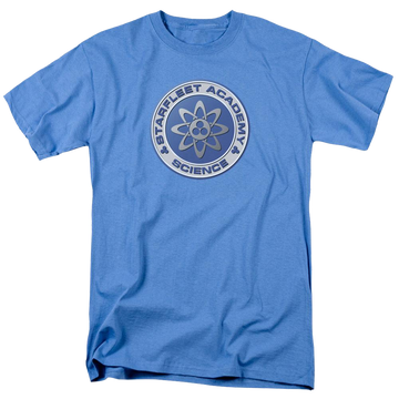 Carolina blue men's regular fit t-shirt with Star Trek The Original Series Science graphic
