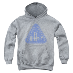 Star Trek The Original Series Distressed Logo - Youth Hoodie Youth Hoodie (Ages 8-12) Star Trek   