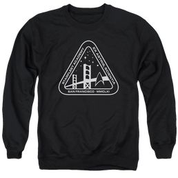 Star Trek White Academy Logo Men's Crewneck Sweatshirt Men's Crewneck Sweatshirt Star Trek   