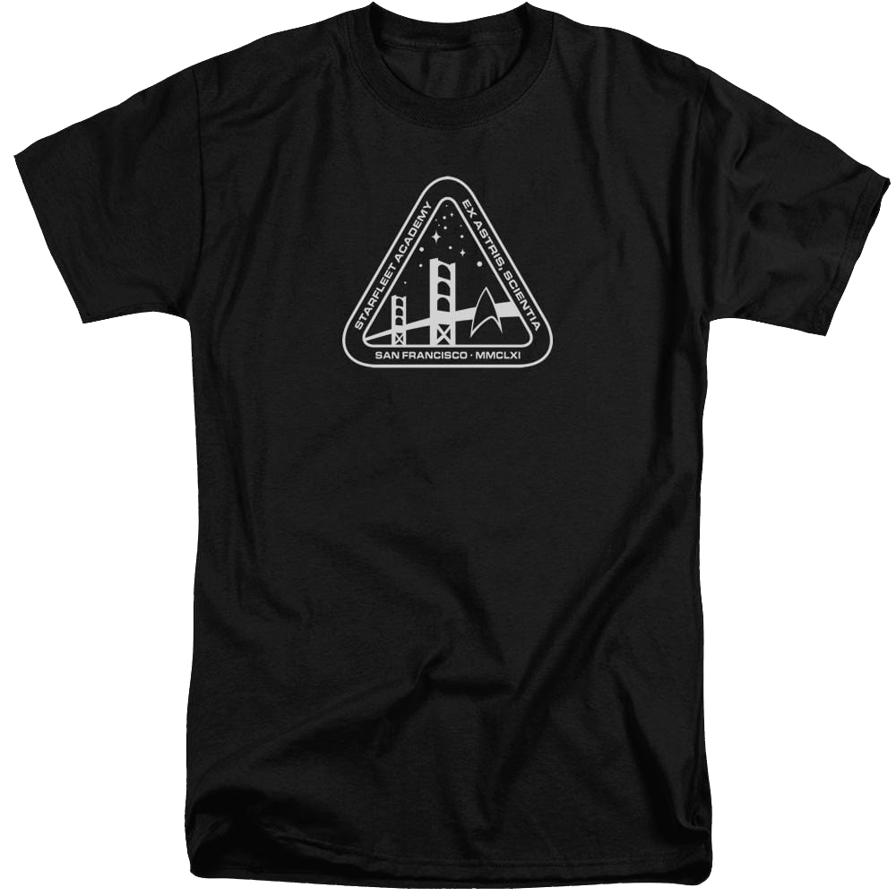 Star Trek White Academy Logo Men's Tall Fit T-Shirt Men's Tall Fit T-Shirt Star Trek   