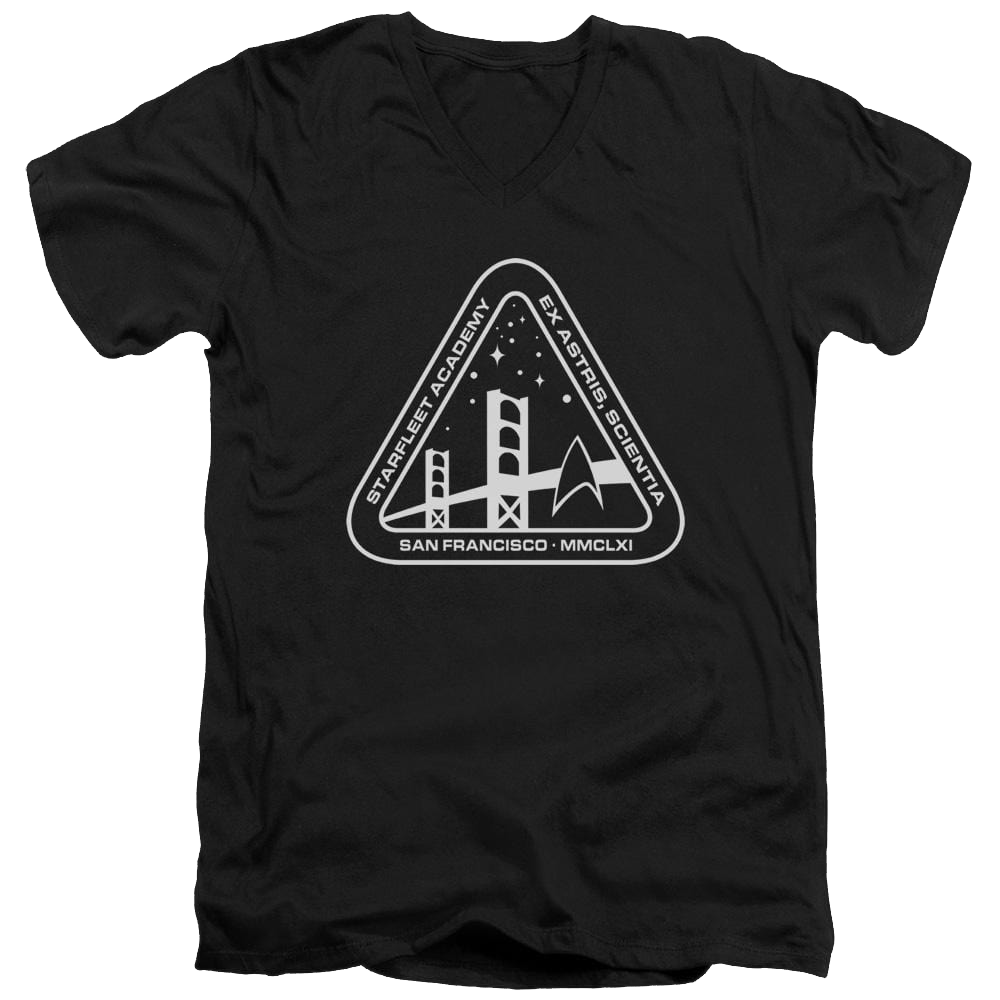 Star Trek White Academy Logo Men's V-Neck T-Shirt Men's V-Neck T-Shirt Star Trek   