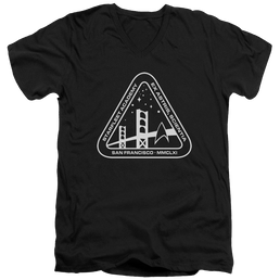 Star Trek White Academy Logo Men's V-Neck T-Shirt Men's V-Neck T-Shirt Star Trek   
