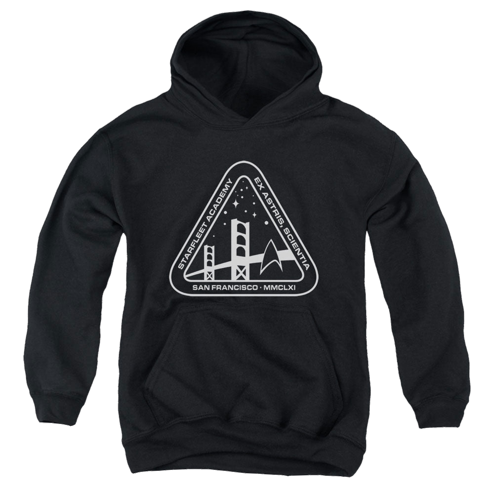 Star Trek The Original Series White Academy Logo - Youth Hoodie Youth Hoodie (Ages 8-12) Star Trek   