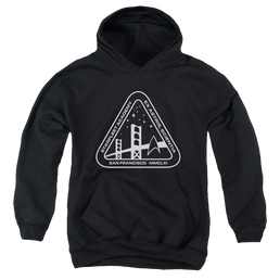 Star Trek The Original Series White Academy Logo - Youth Hoodie Youth Hoodie (Ages 8-12) Star Trek   