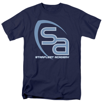 Navy men's regular fit t-shirt with Star Trek Sa Logo graphic