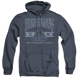 Star Trek The Original Series Starfleet Academy Earth - Heather Pullover Hoodie Heather Pullover Hoodie Star Trek   