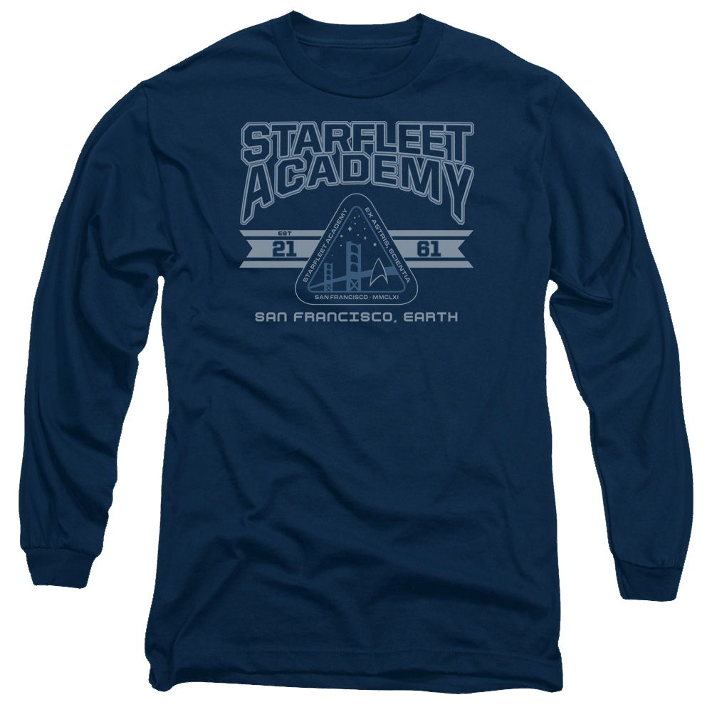 Star Trek Starfleet Academy Earth Men's Long Sleeve T-Shirt Men's Long Sleeve T-Shirt Star Trek   