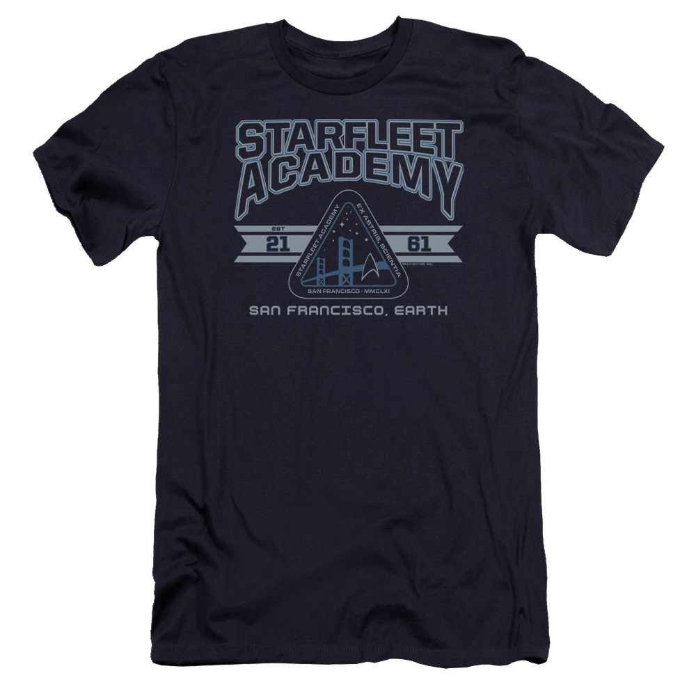 Star Trek Starfleet Academy Earth Men's Premium Slim Fit T-Shirt Men's Premium Slim Fit T-Shirt Star Trek   
