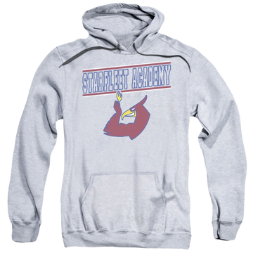 Athletic heather pullover hoodie with Star Trek The Original Series Phoenix graphic