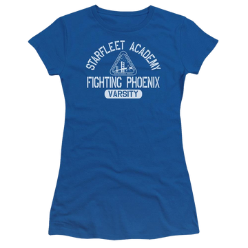 Royal juniors t-shirt with Star Trek Varsity graphic