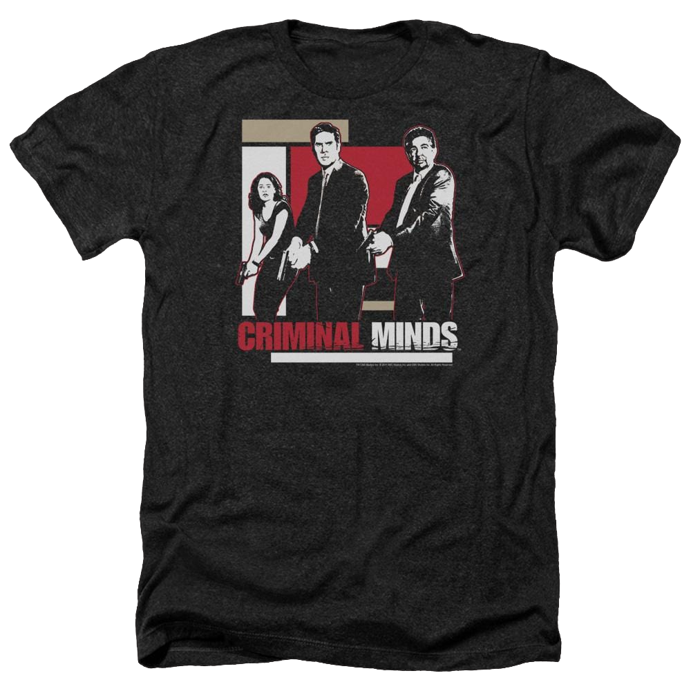 Criminal Minds Guns Drawn - Men's Heather T-Shirt Men's Heather T-Shirt Criminal Minds   
