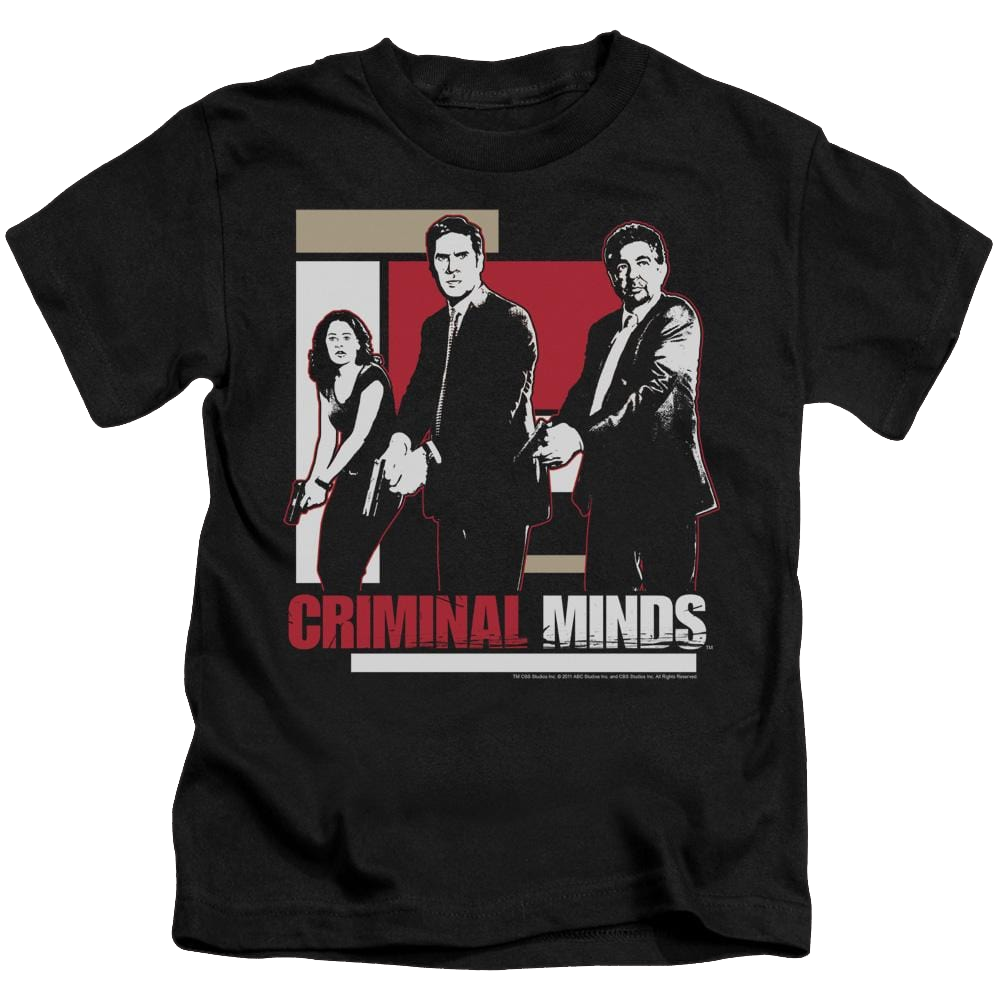 Criminal Minds Guns Drawn - Kid's T-Shirt (Ages 4-7) Kid's T-Shirt (Ages 4-7) Criminal Minds   