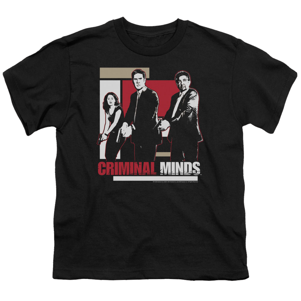Criminal Minds Guns Drawn - Youth T-Shirt (Ages 8-12) Youth T-Shirt (Ages 8-12) Criminal Minds   
