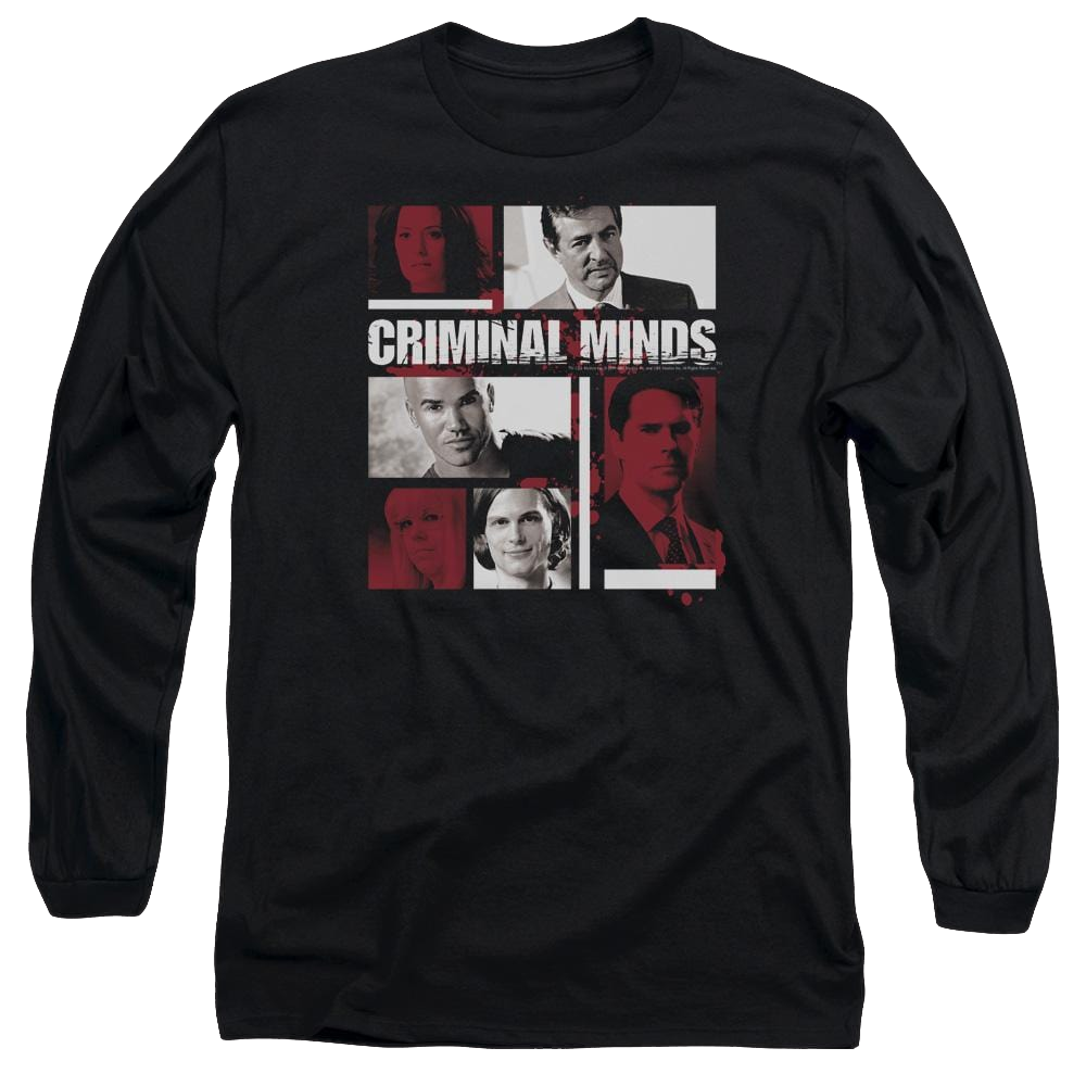 Criminal Minds Character Boxes - Men's Long Sleeve T-Shirt Men's Long Sleeve T-Shirt Criminal Minds   