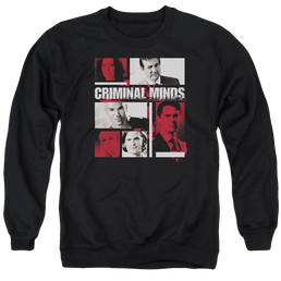 Criminal Minds Character Boxes - Men's Crewneck Sweatshirt Men's Crewneck Sweatshirt Criminal Minds   