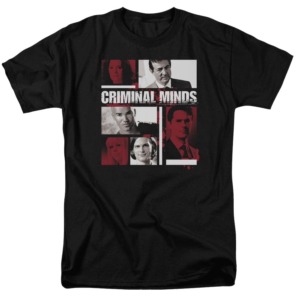 Criminal Minds Character Boxes - Men's Regular Fit T-Shirt Men's Regular Fit T-Shirt Criminal Minds   