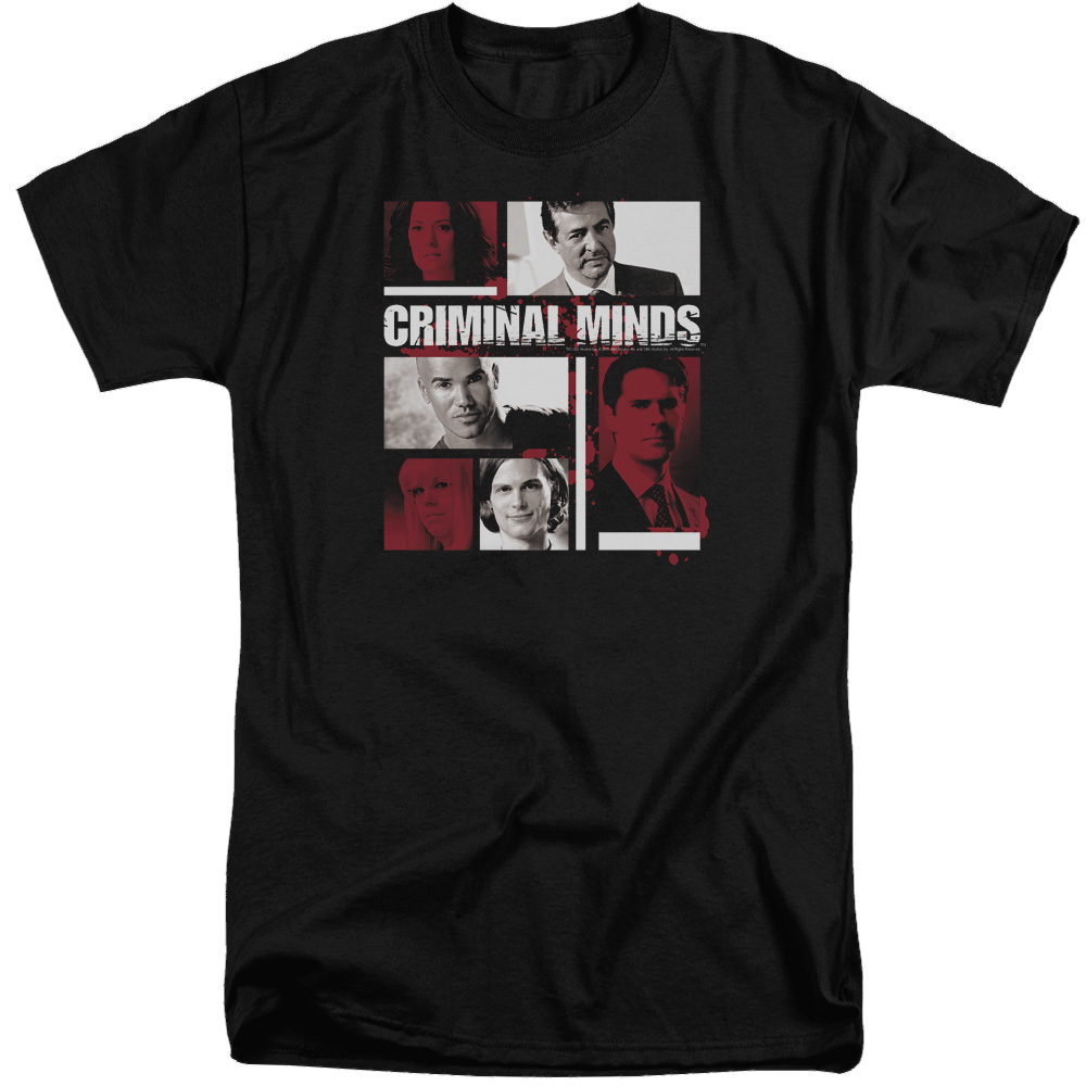 Criminal Minds Character Boxes - Men's Tall Fit T-Shirt Men's Tall Fit T-Shirt Criminal Minds   