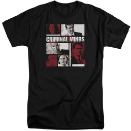 Criminal Minds Character Boxes - Men's Tall Fit T-Shirt Men's Tall Fit T-Shirt Criminal Minds   