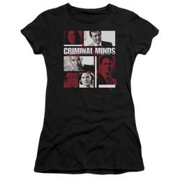 Criminal Minds Character Boxes - Juniors T-Shirt Juniors T-Shirt Criminal Minds   