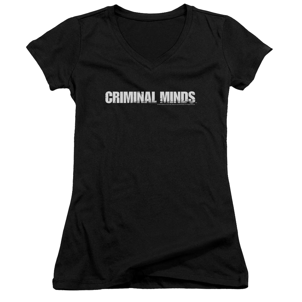 Criminal Minds Logo - Juniors V-Neck T-Shirt Juniors V-Neck T-Shirt Criminal Minds   