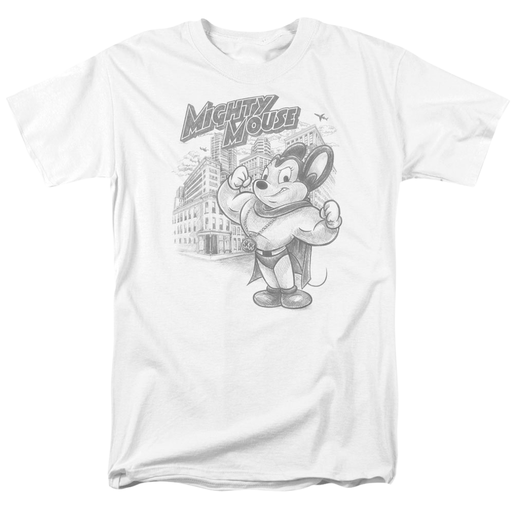 Mighty Mouse Protect And Serve Men's Regular Fit T-Shirt Men's Regular Fit T-Shirt Mighty Mouse   