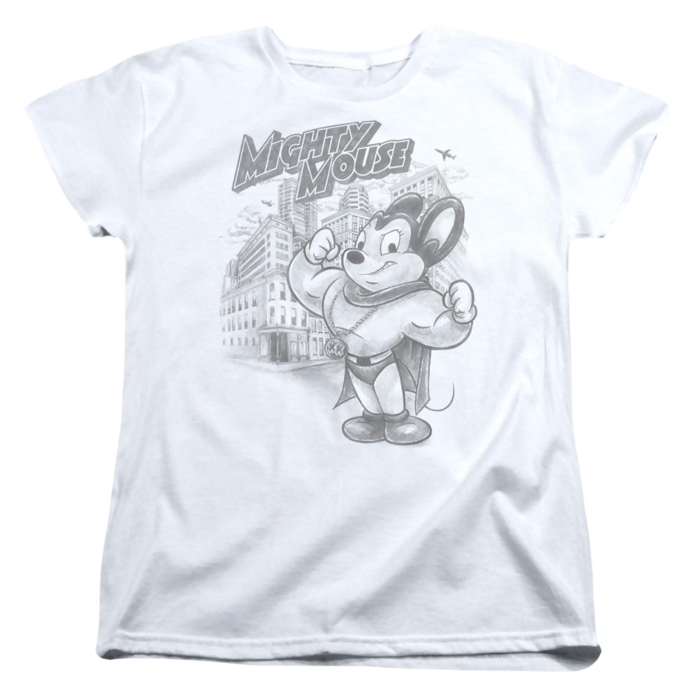 Mighty Mouse Protect And Serve Women's T-Shirt Women's T-Shirt Mighty Mouse   