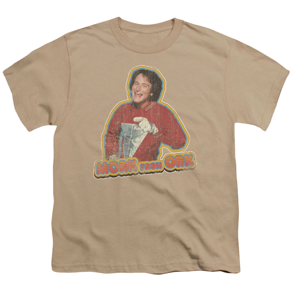 Mork & Mindy Mork Iron On Youth T-Shirt (Ages 8-12) Youth T-Shirt (Ages 8-12) Mork & Mindy   