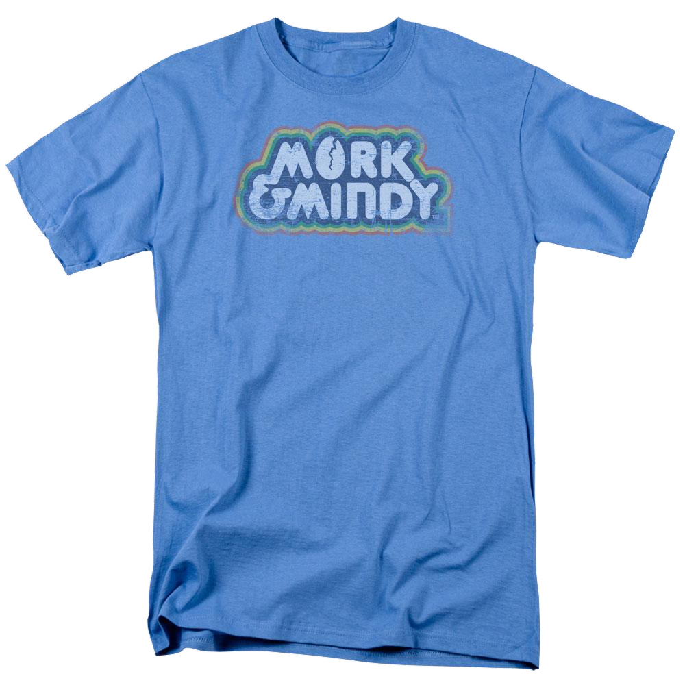 Mork & Mindy Distressed Mork Logo - Men's Regular Fit T-Shirt Men's Regular Fit T-Shirt Mork & Mindy   